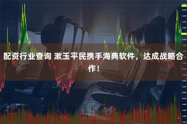 配资行业查询 漱玉平民携手海典软件，达成战略合作！