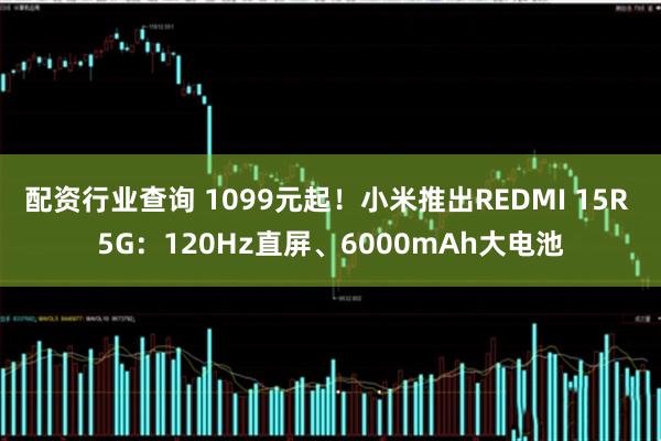 配资行业查询 1099元起！小米推出REDMI 15R 5G：120Hz直屏、6000mAh大电池